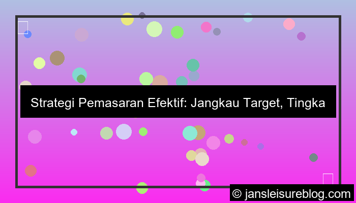 desain strategi pemasaran efektif