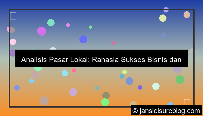 analisis pasar lokal