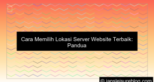 gambar cara memilih lokasi server website