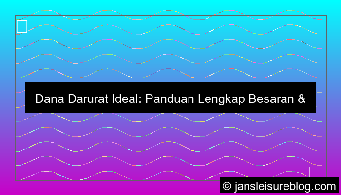 visual dana darurat ideal