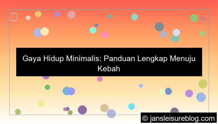 visual gaya hidup minimalis