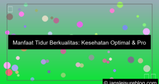 grafik manfaat tidur berkualitas