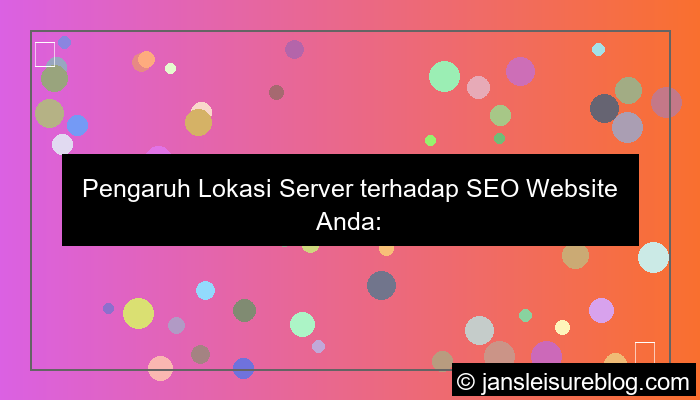 ilustrasi pengaruh lokasi server untuk SEO